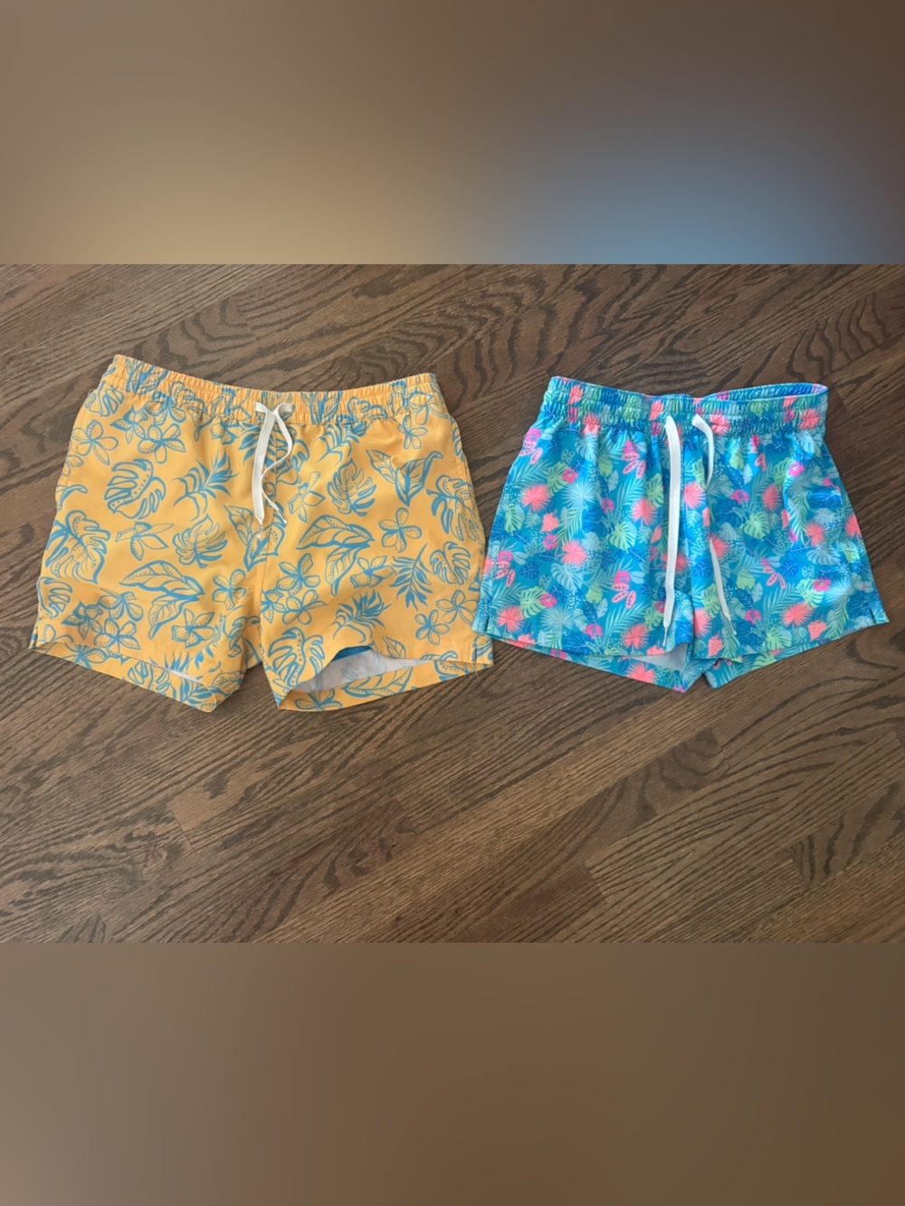 2 chubbies Blue Swim Shorts adult XS boys L
